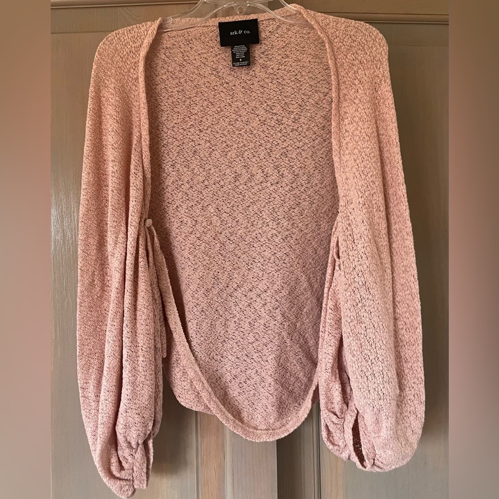 💕Ark & Co dusty pink Crop Sweater size S